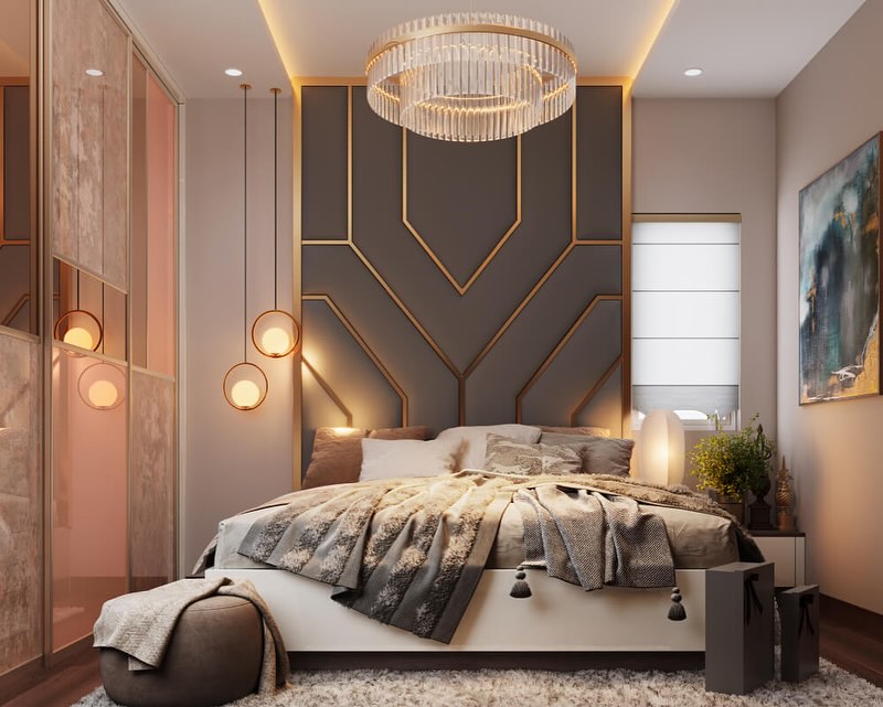 Bedroom photo showcasing modern home interior design (2/2)