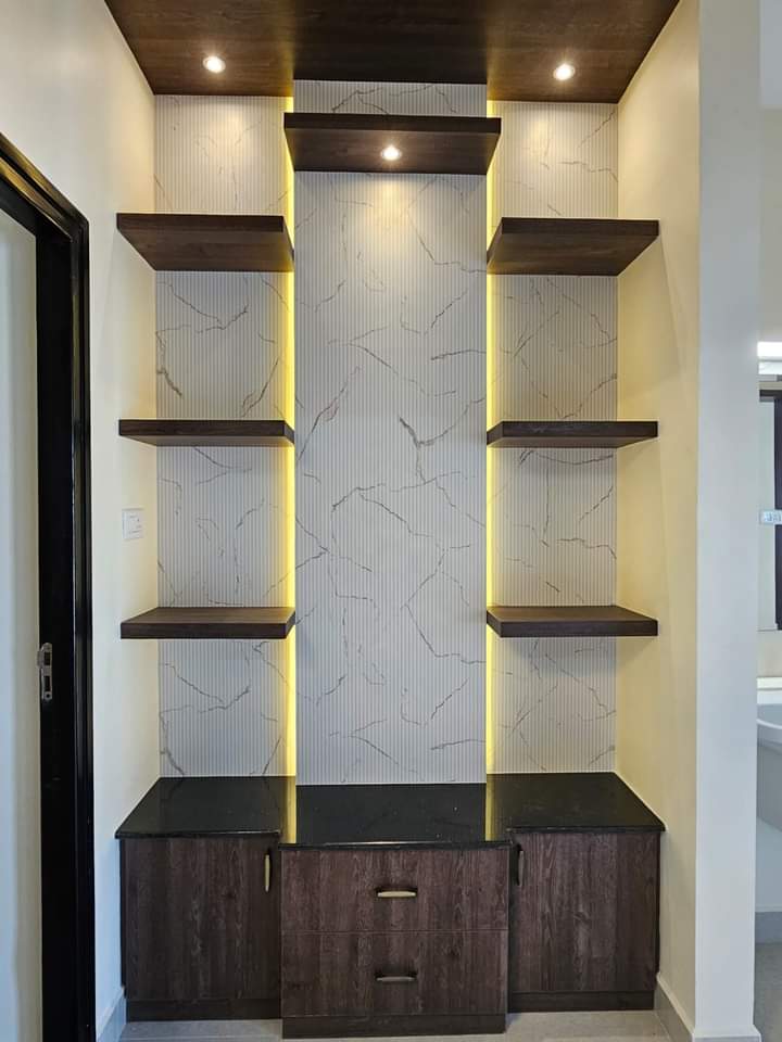 Modern pooja room design idea and inspiration photo (2/2)